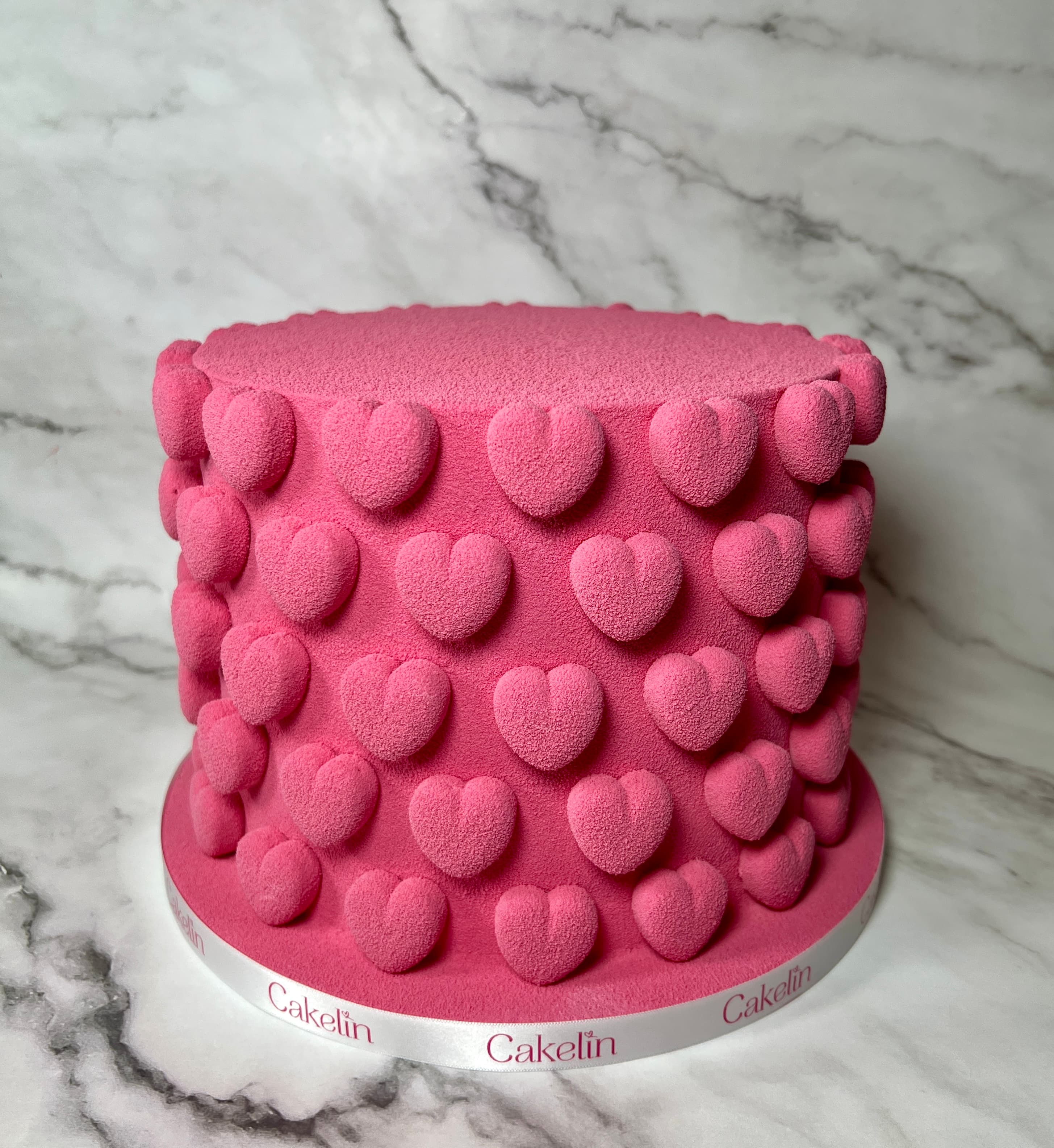 Pink Heart Cake