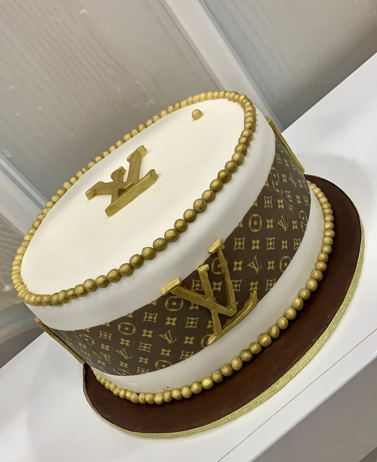 Luxury Monogram Cake