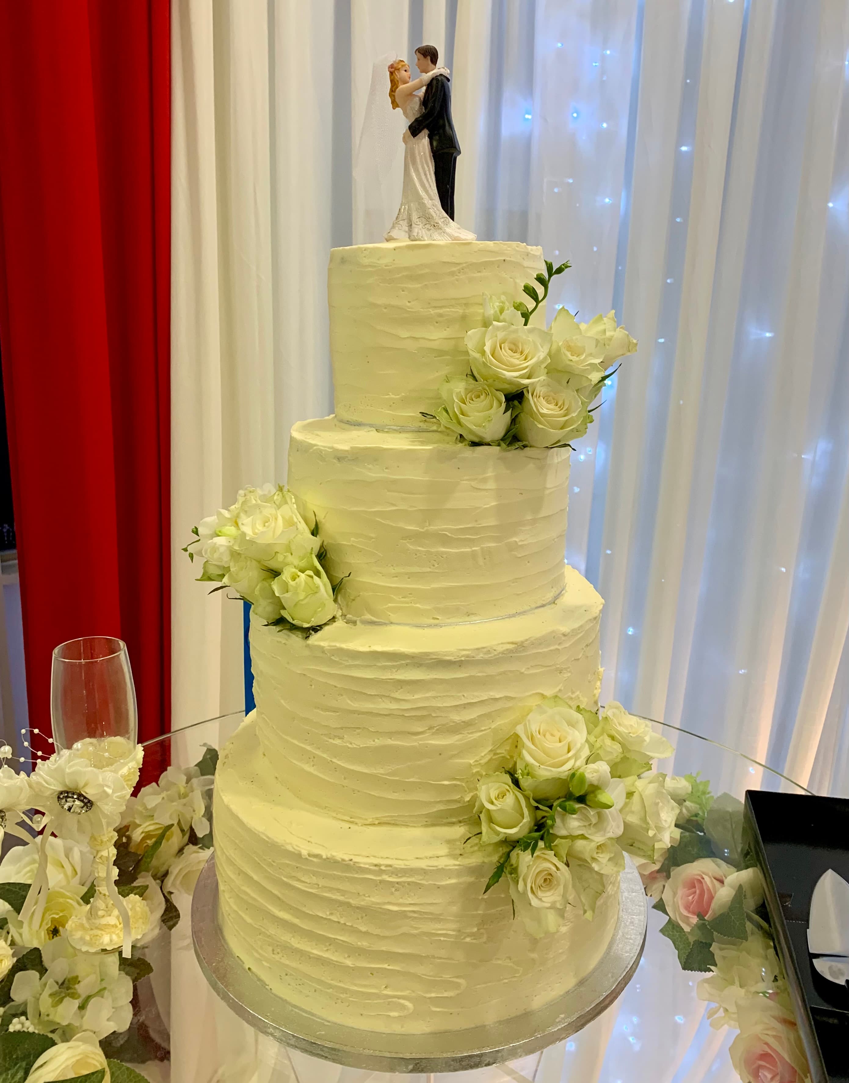 Classic White Wedding Cake