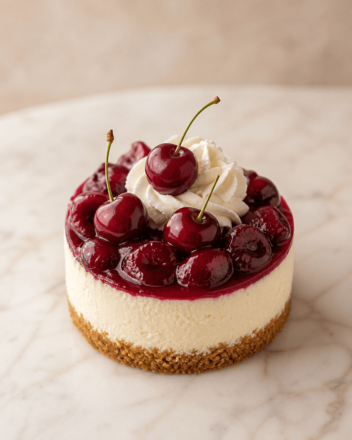 Cherry cheesecake