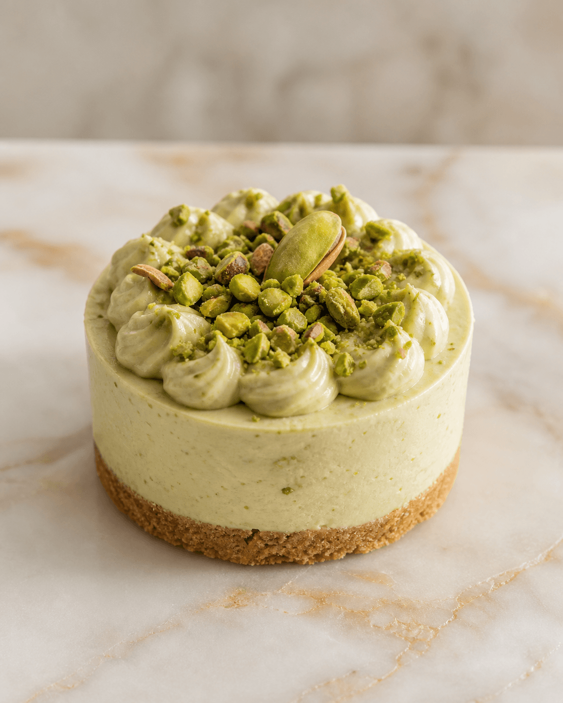 Pistachio cheesecake
