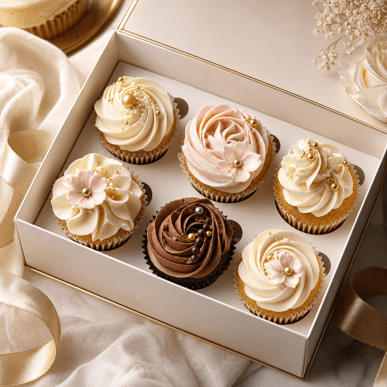 Cupcake gift box