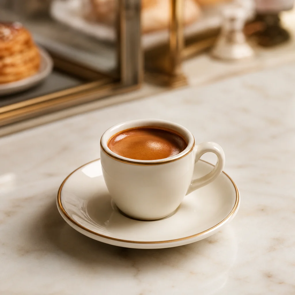 Espresso with rich crema