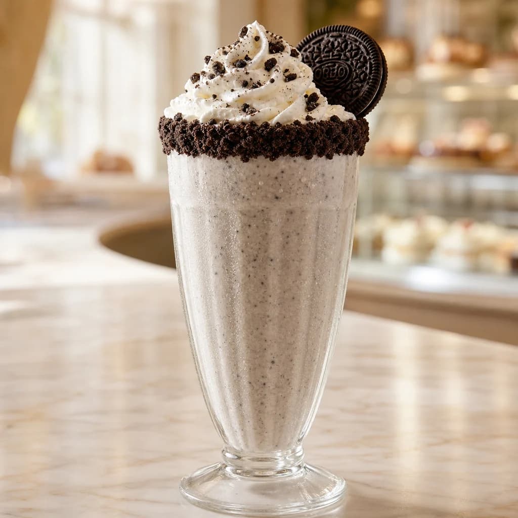 Cookies and cream milkshake