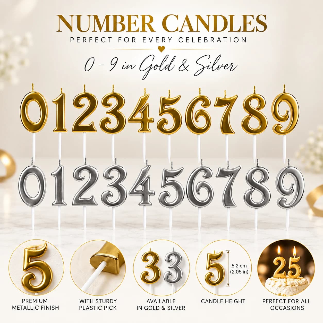 Age number candles