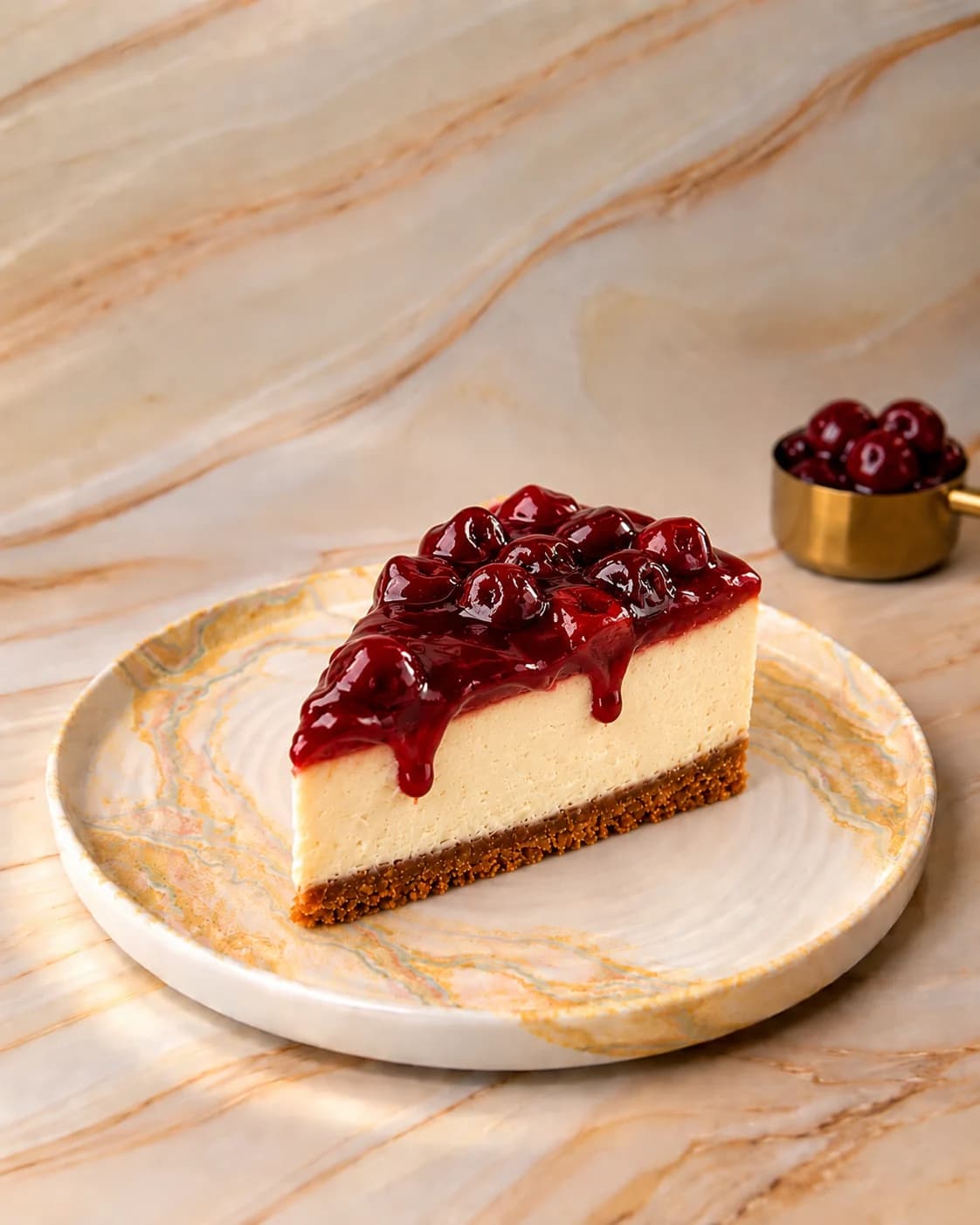 Cherry cheesecake